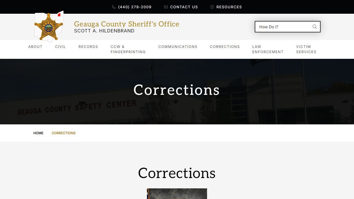 Corrections | Geauga County Sheriff's Office