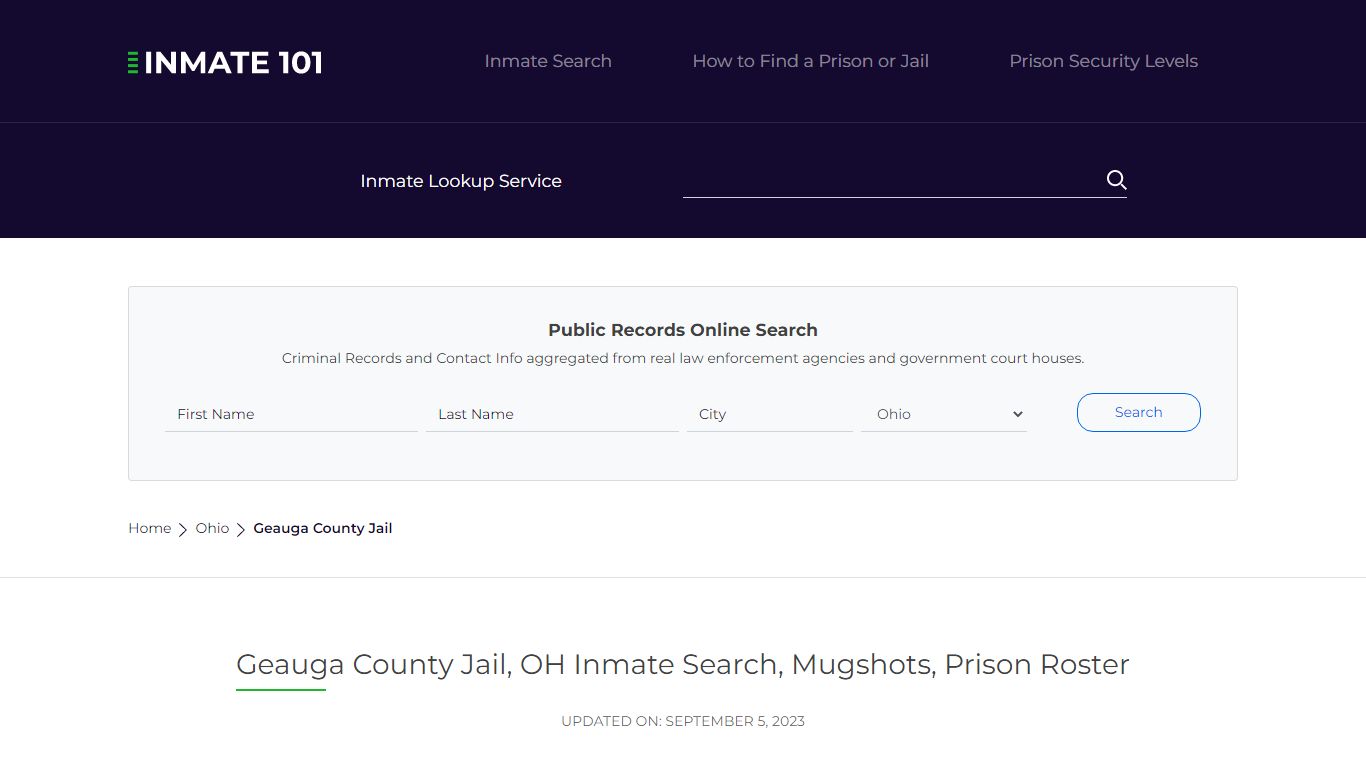 Geauga County Jail, OH Inmate Search, Mugshots, Prison Roster